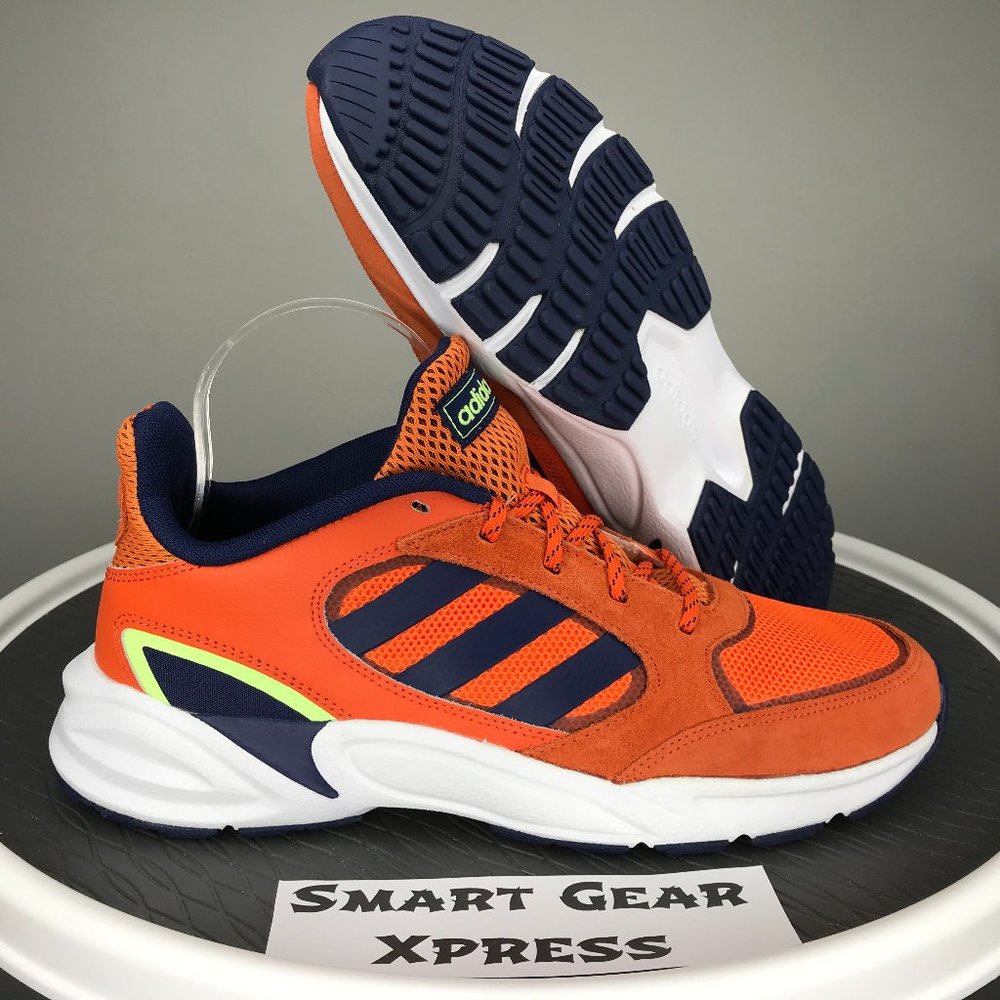 Adidas Mens 90's Run Valasion Orange Running Shoes